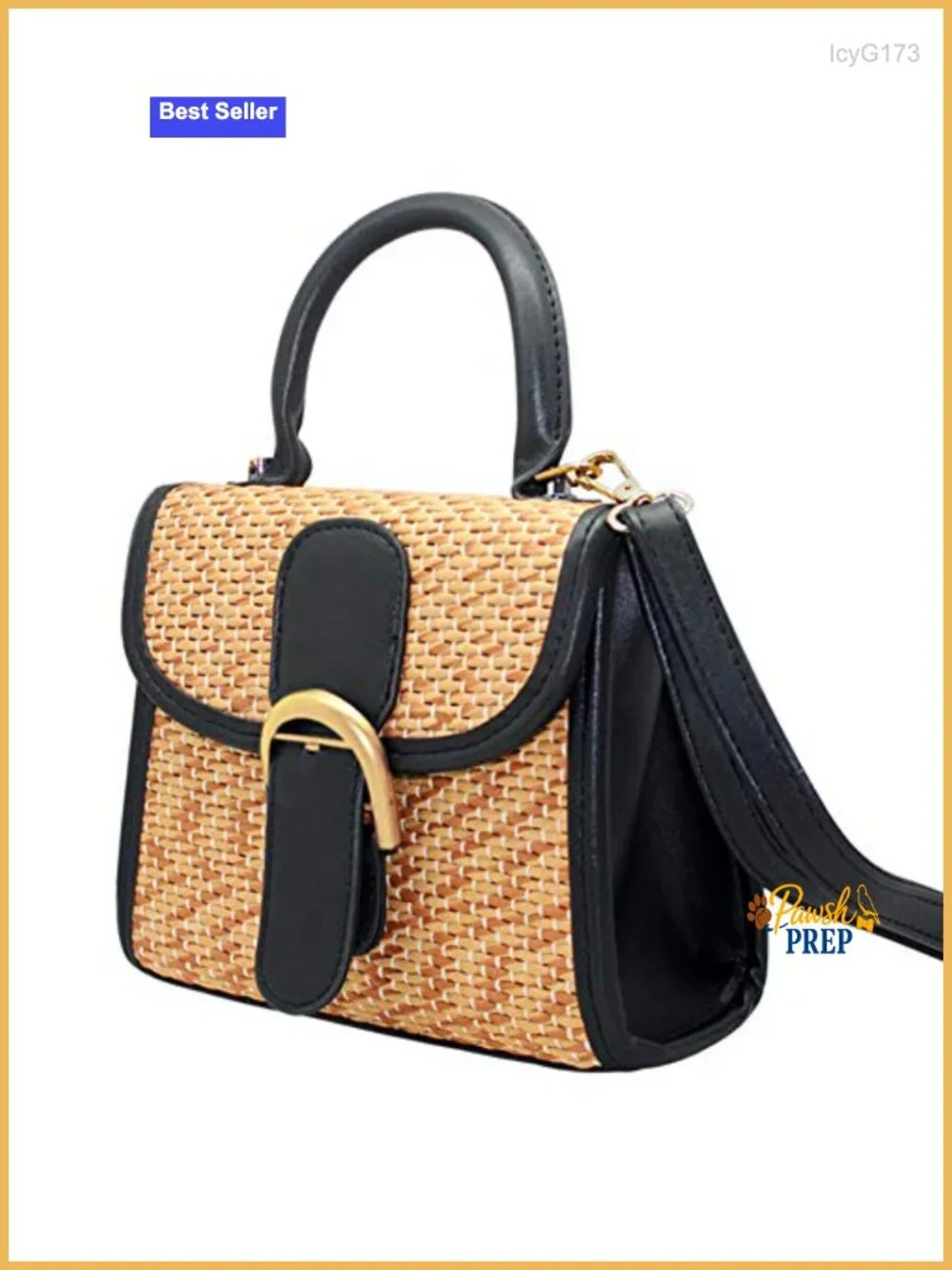 Retro Straw Woven Satchel Crossbody Bag Shoulder Messenger Purse for Women